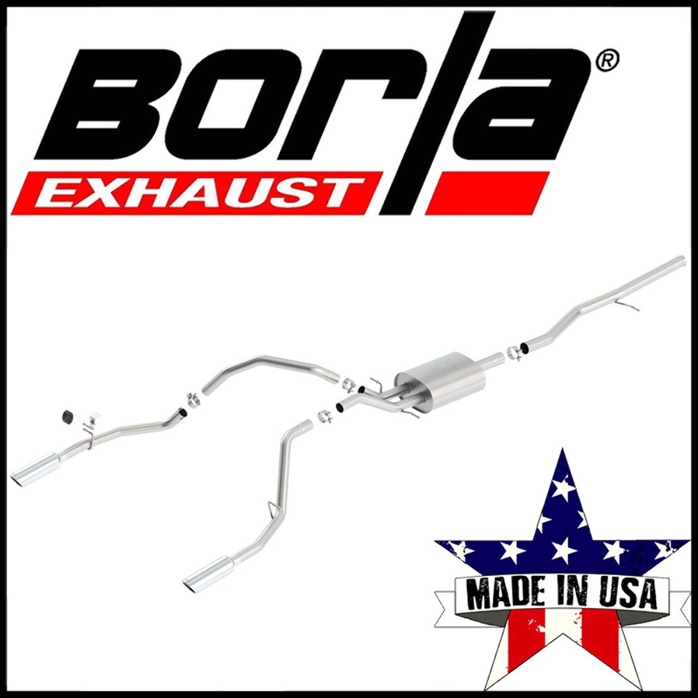Borla ATAK Cat-Back Exhaust System fit 14-18 Silverado Sierra 1500 Crew Cab 5.3L