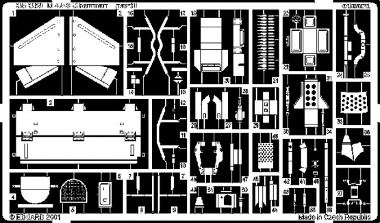 Eduard 35369 1/35 M4A3 Sherman Armour Photo-Etch for Tamiya