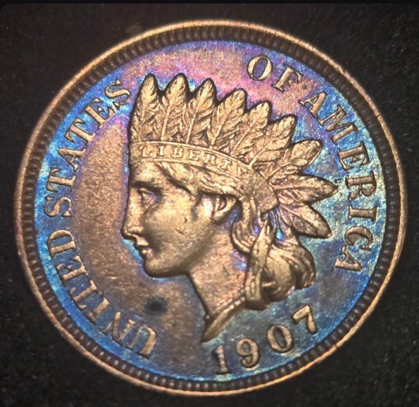 1907 Indian Head Cent - Impaired Proof - 