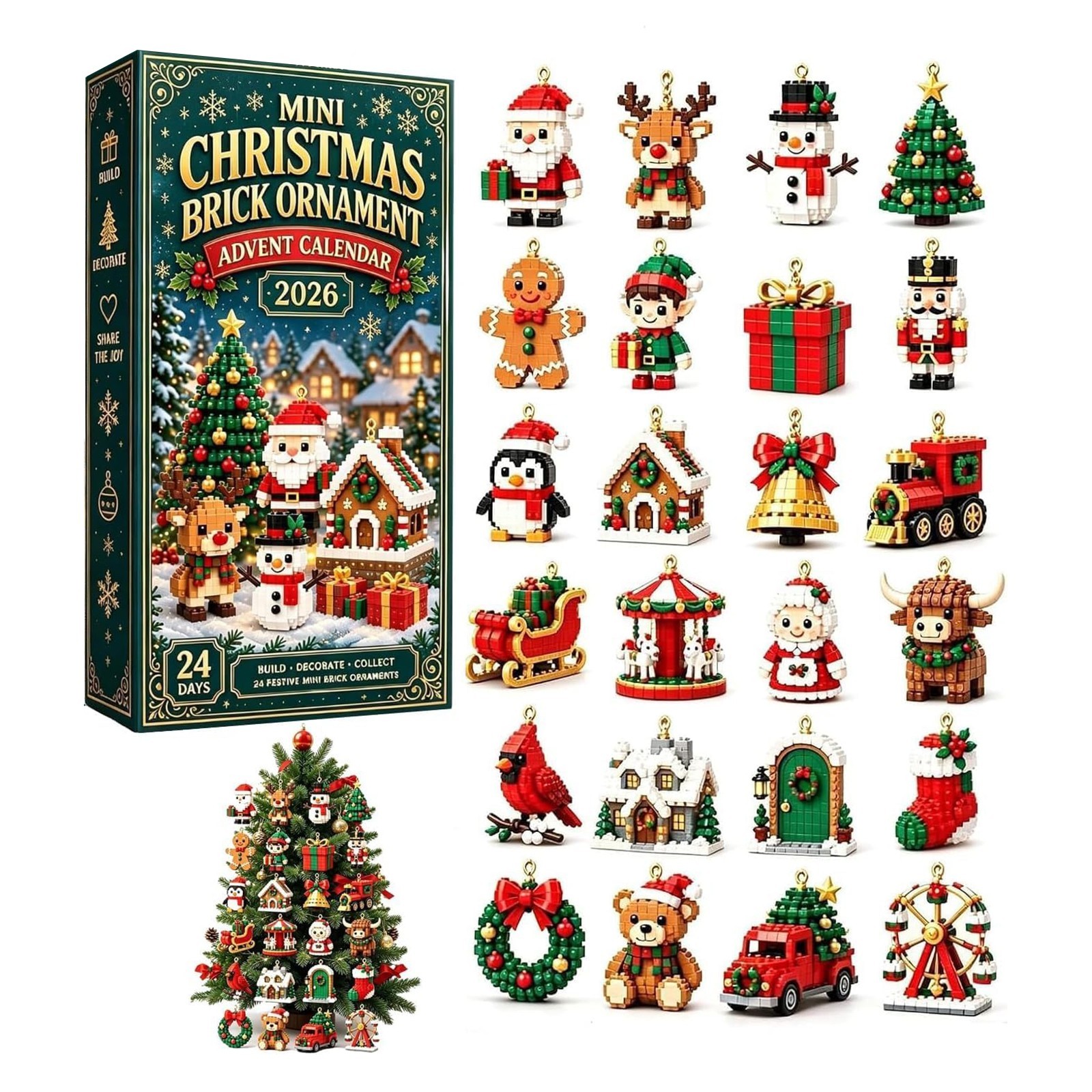 Lego advent calendar 2026,christmas ornaments,diy advent calendar