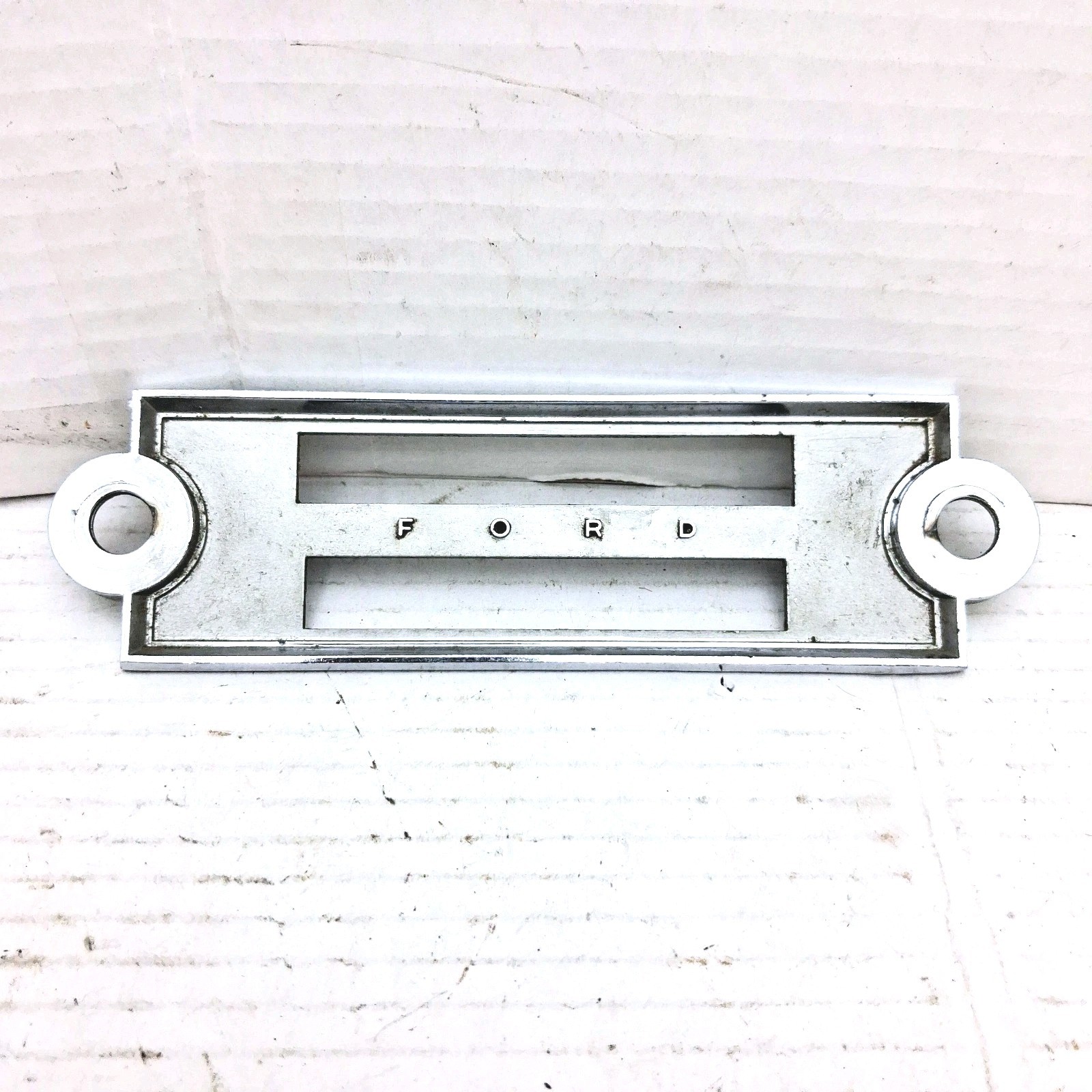 1963 1964 FORD GALAXIE RADIO CHROME DASH BEZEL C4AA-18842-C ORIGINAL OEM 1963 1964 FORD GALAXIE RADIO CHROME DASH BEZEL C4AA-18842-C ORIGINAL OEM