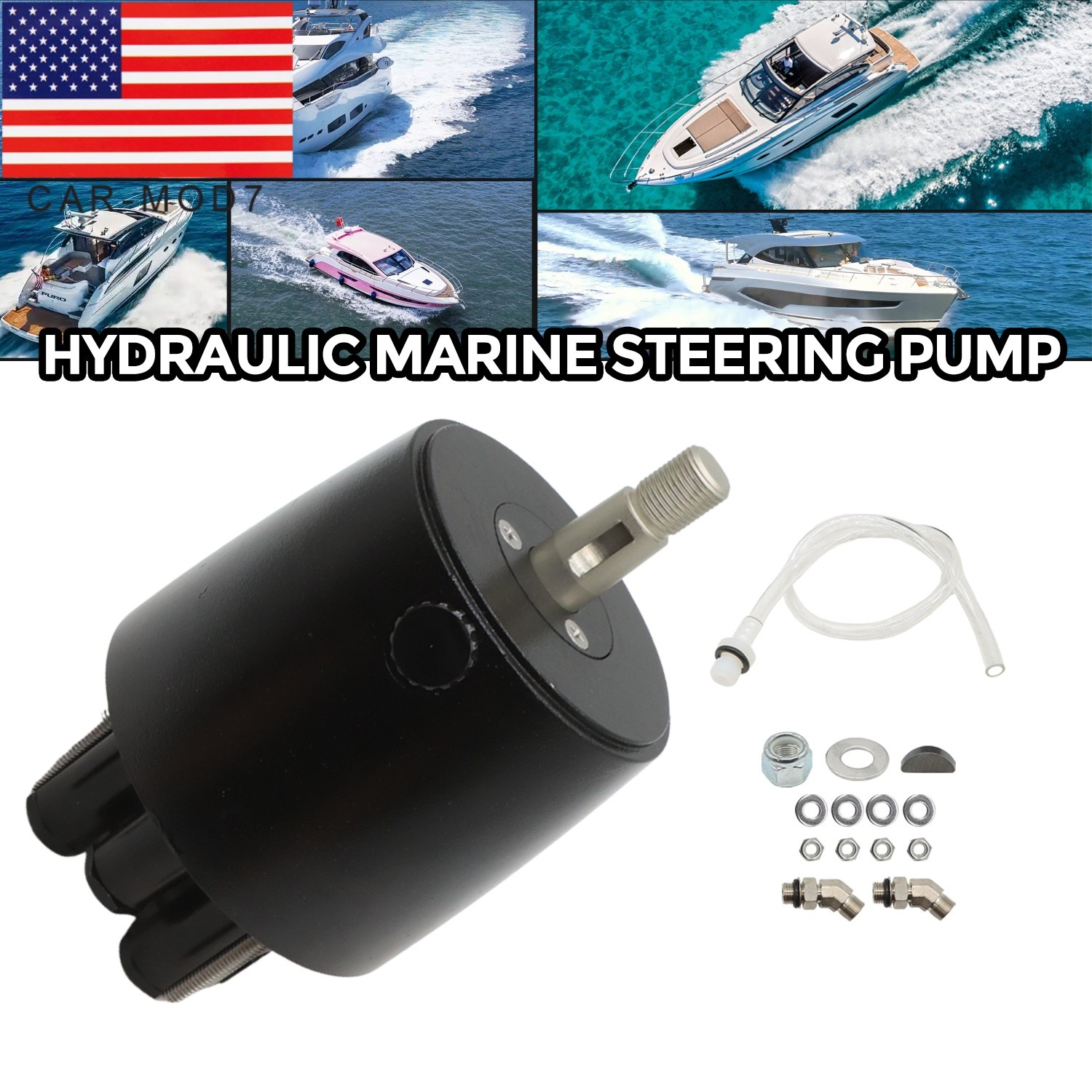 For SeaStar HH5272-3 Helm 2.4c.i.   Hydraulic Outboard Steering Pump Boat