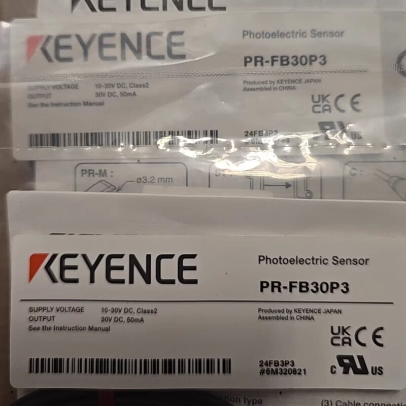 One New Keyence PR-FB30P3 Photoelectric Sensor PRFB30P3
