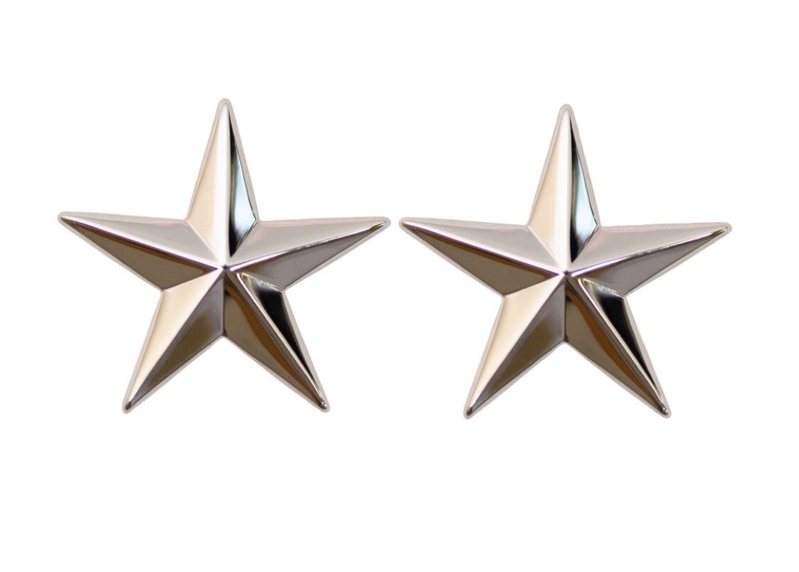 U.S. Army Officer Brigadier General BRITE Rank 1” (sold in pair) U.S. Army Officer Brigadier General BRITE Rank 1” (sold in pair)