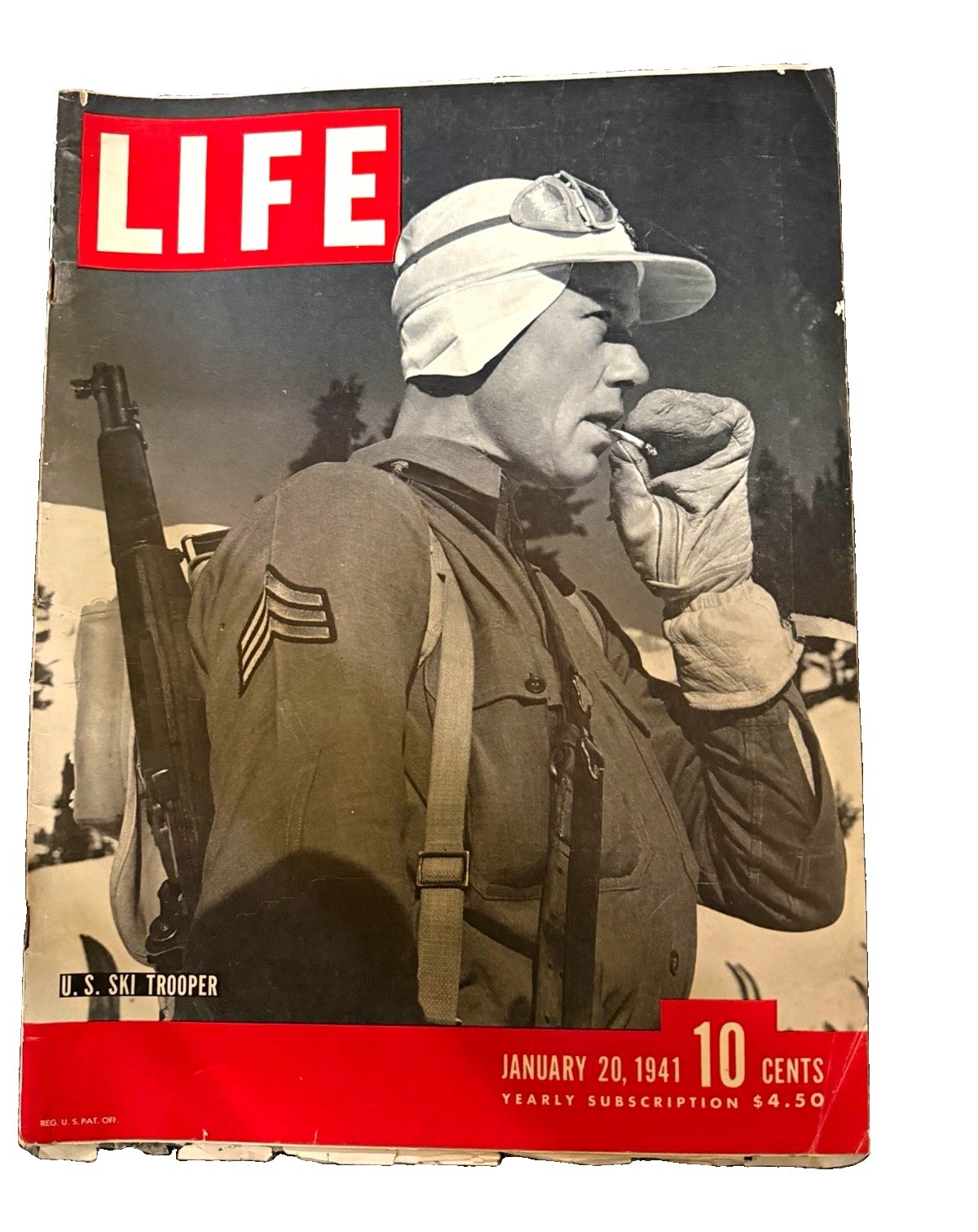 LIFE Magazine Jan 28 1941 Issue - Vintage News, U.S. Ski Trooper