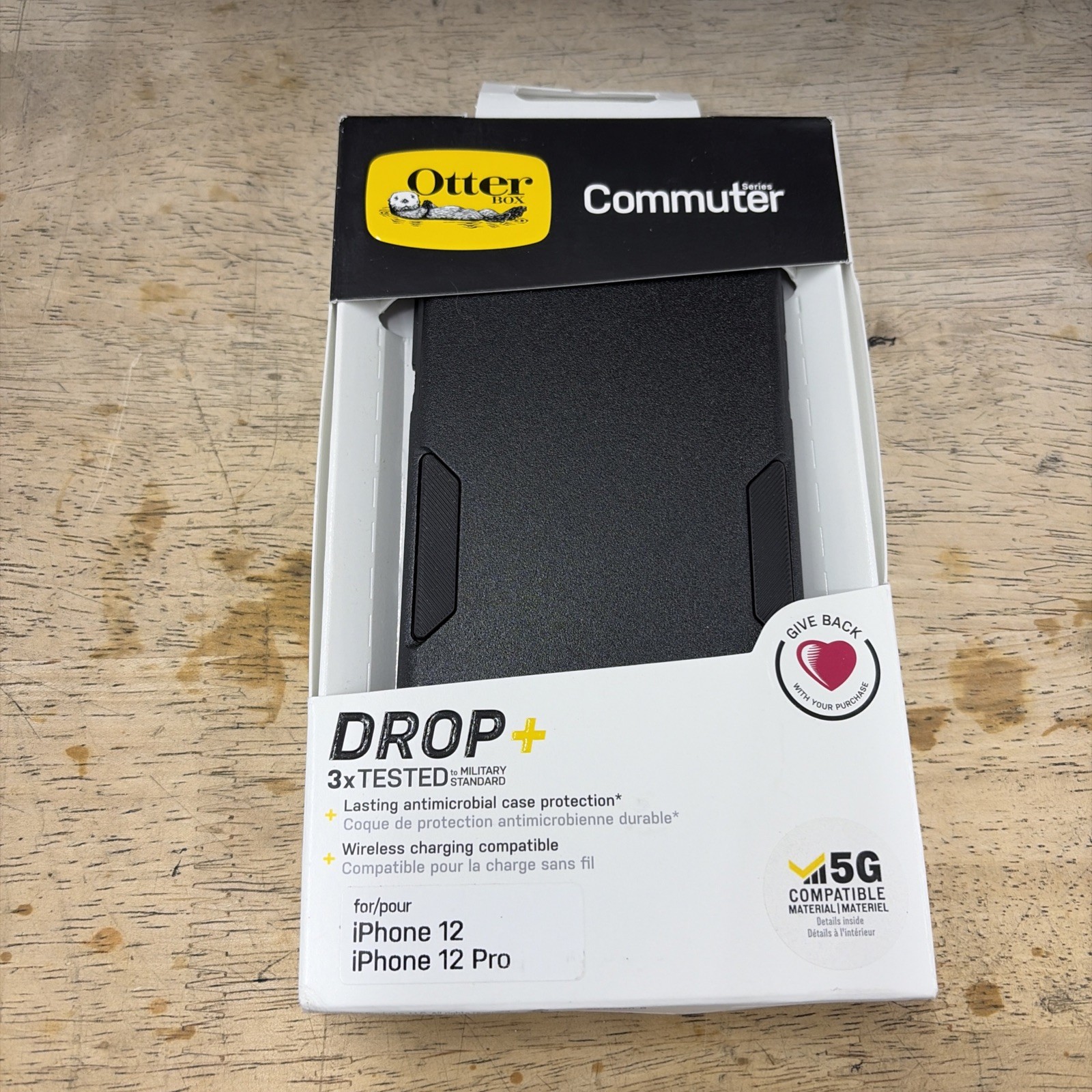 OTTERBOX 77-65405 Commuter Series Fitted Case for iPhone 12/12 Pro - Black