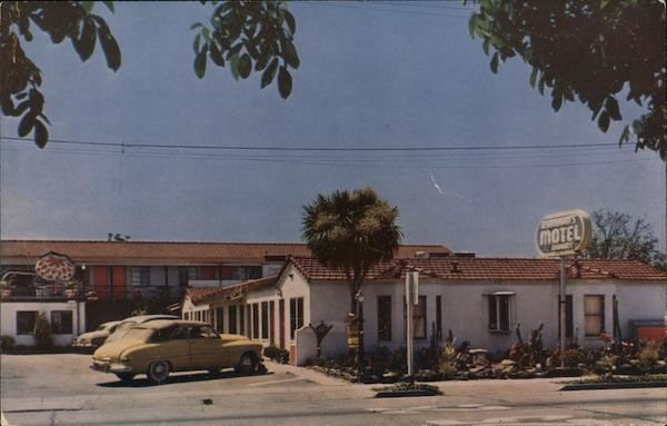 Santa Clara, California CA Marchant\'s Motel Chrome Original Vintage Postcard
