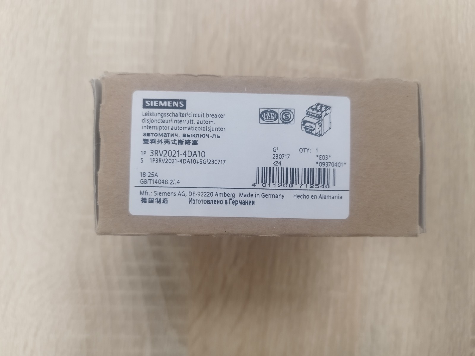 SIEMENS 3RV2021-4DA10