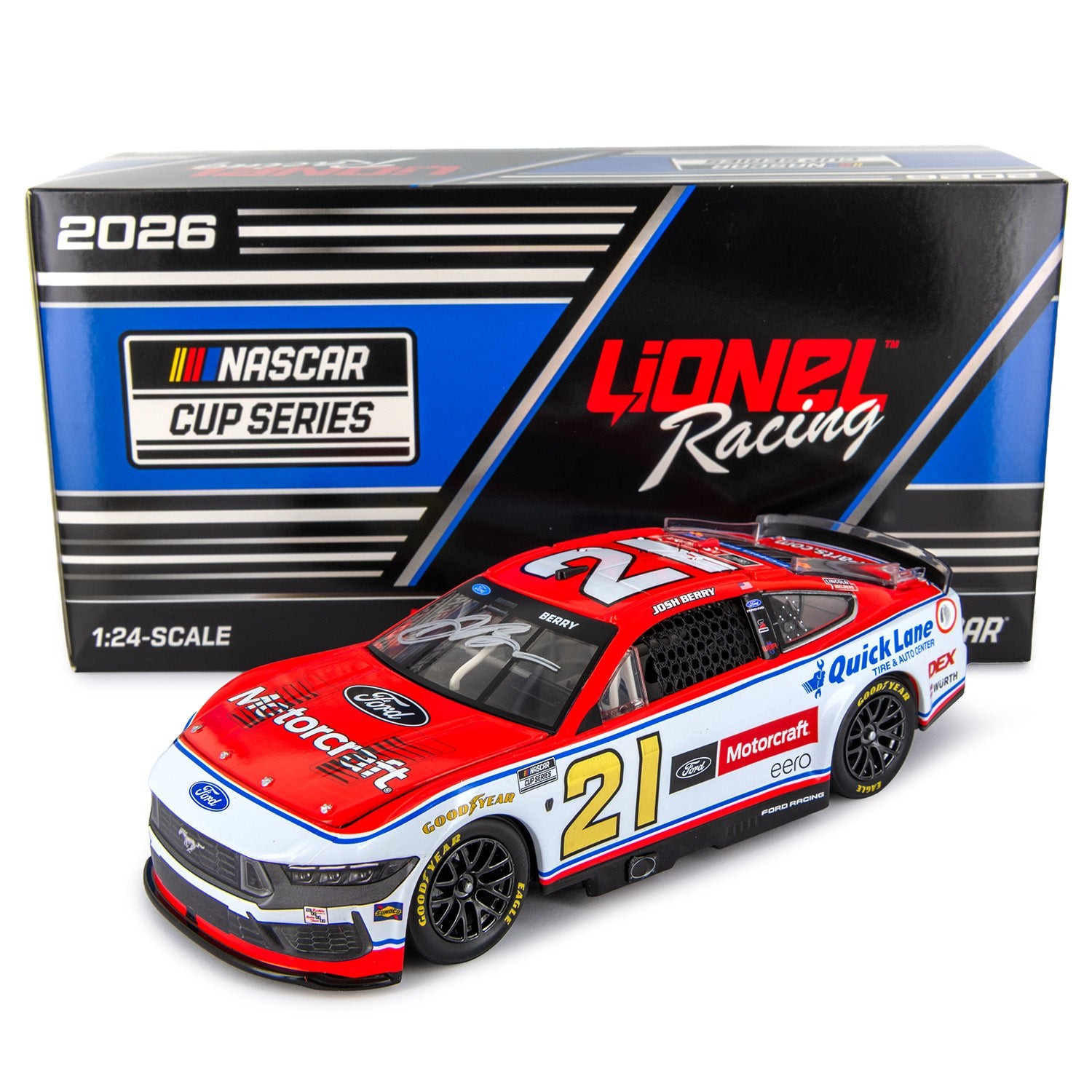 Josh Berry Autographed Motorcraft 1:24 Standard 2026 Diecast Car - Sale Josh Berry Autographed Motorcraft 1:24 Standard 2026 Diecast Car - Sale