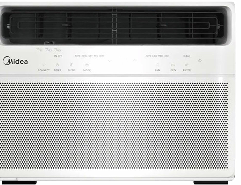 Midea 24,000 BTU DOE Smart HeatCool Window Air Conditioner, for 1,500sqft. 230v
