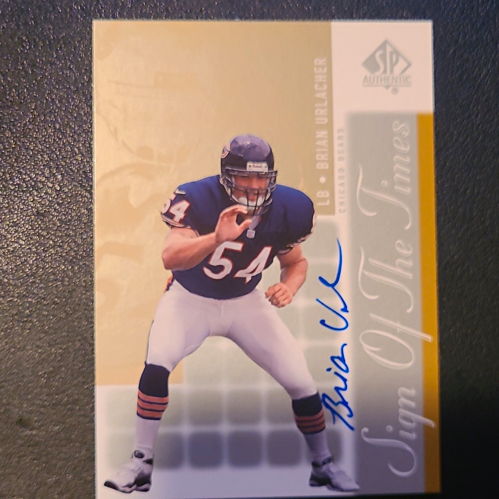 Upper Deck 2000 SP Authentic Sign of the Times Brian Urlacher Auto RC #BU Bears Upper Deck 2000 SP Authentic Sign of the Times Brian Urlacher Auto RC #BU Bears