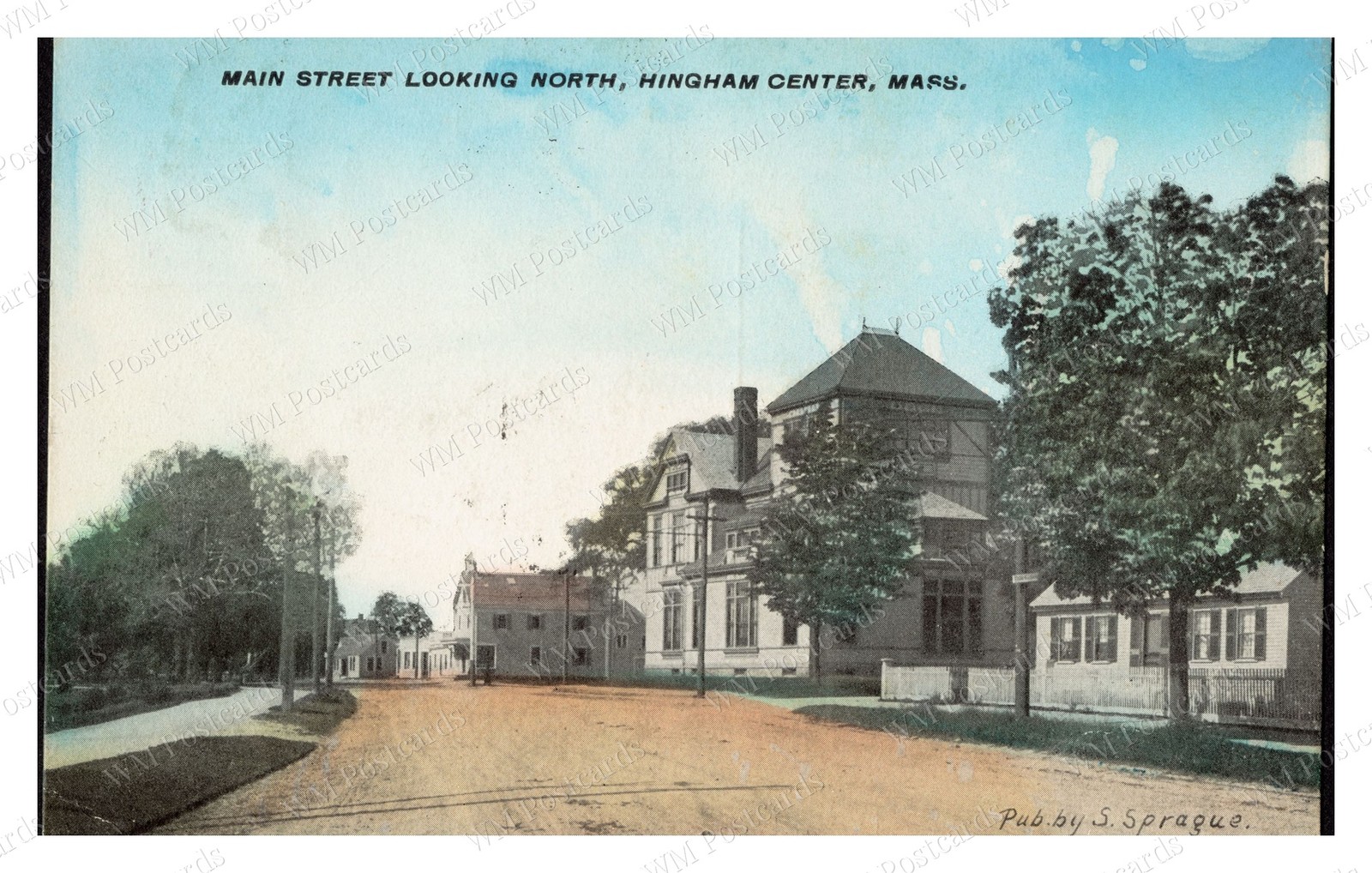 Hingham Massachusetts circa 1900s Main Street Buildings Standard Postcard Hingham Massachusetts circa 1900s Main Street Buildings Standard Postcard