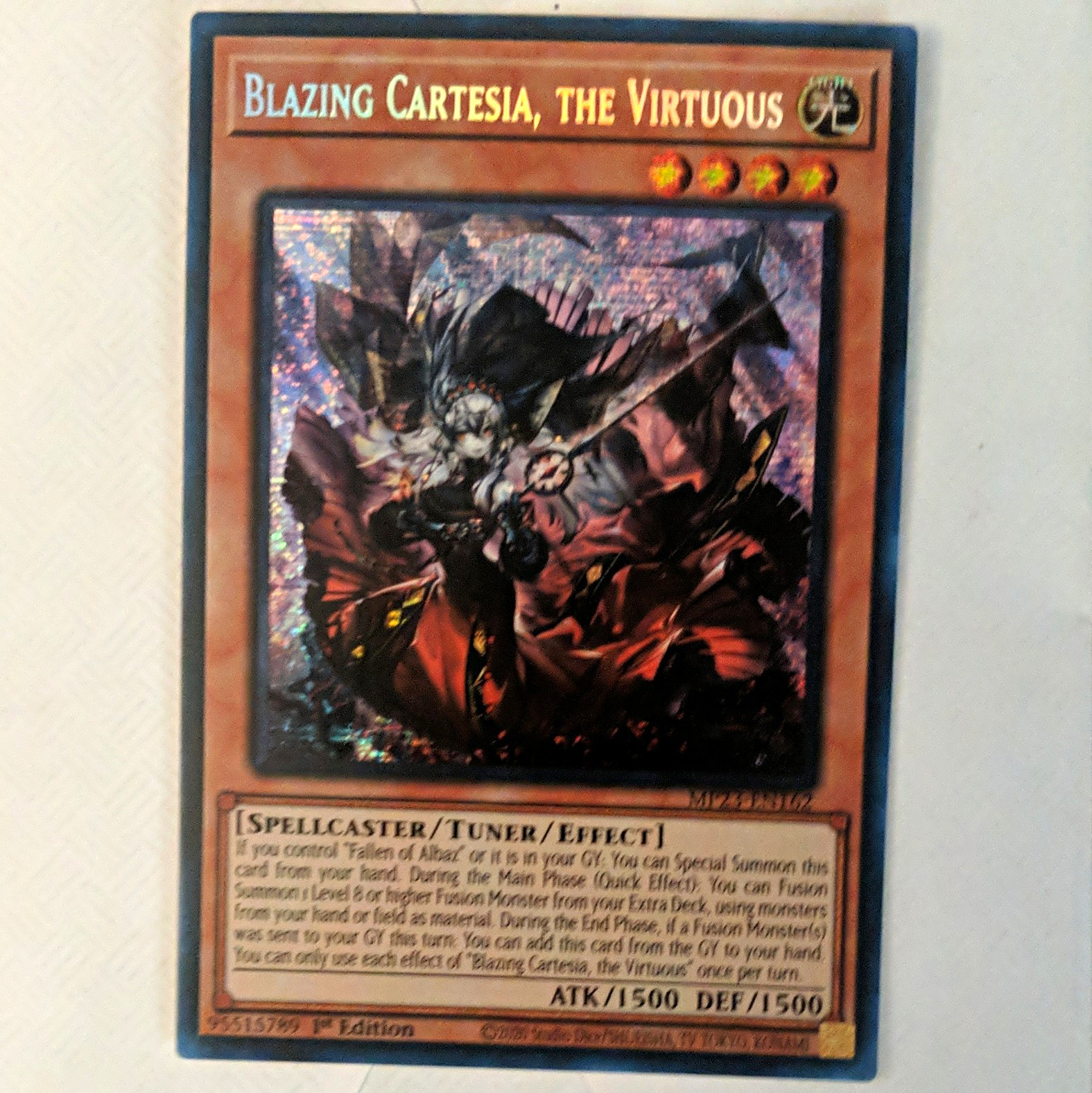 Konami Yu-Gi-Oh Blazing Cartesia, the Virtuous MAMA-EN004 Ultra 1st Eng