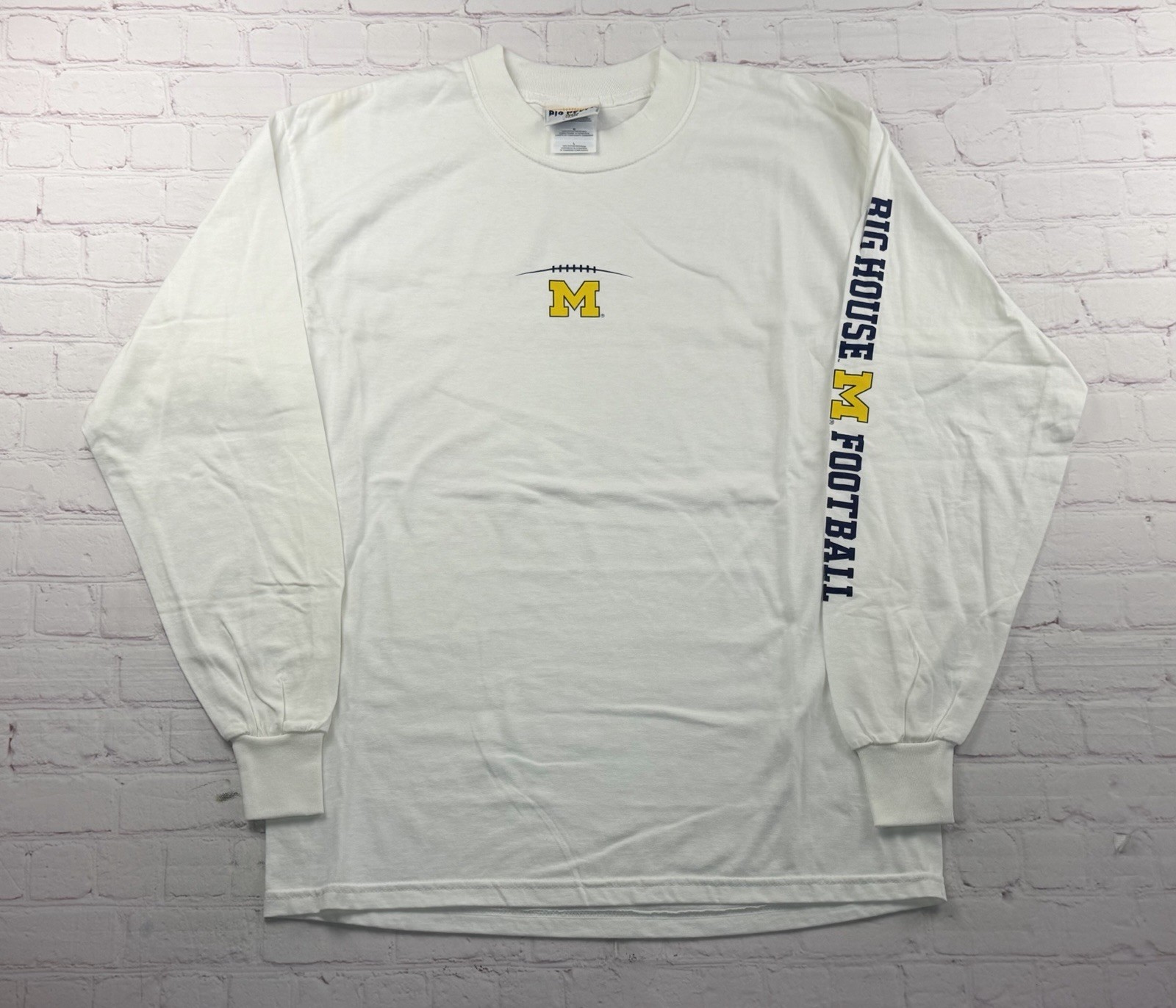 Vintage University Of Michigan BIG HOUSE T Shirt Mens Large Football Wolverines