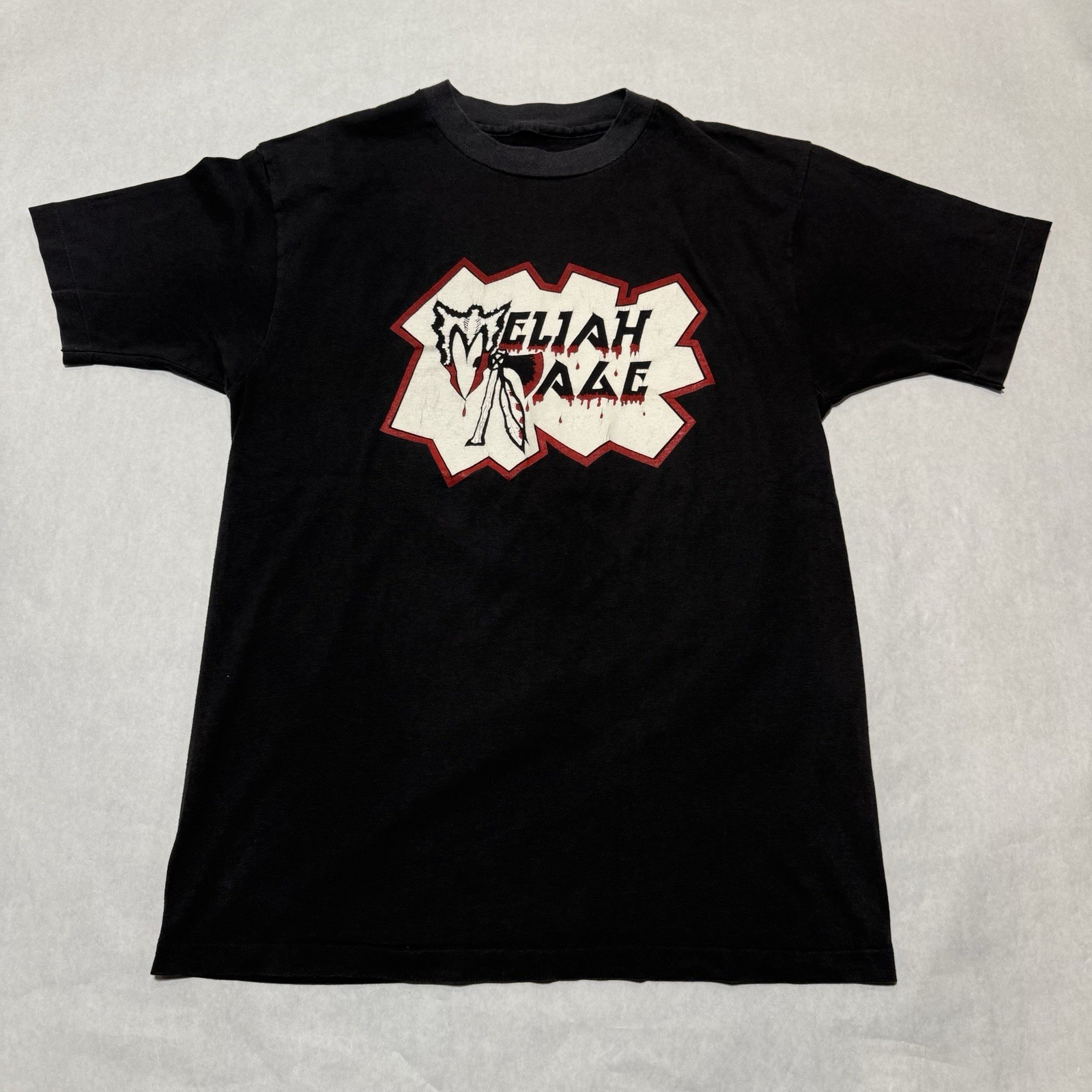 Vintgae 90s Meliah Rage Tour Path T Shirt Large metal thrash speed 80s Vintgae 90s Meliah Rage Tour Path T Shirt Large metal thrash speed 80s