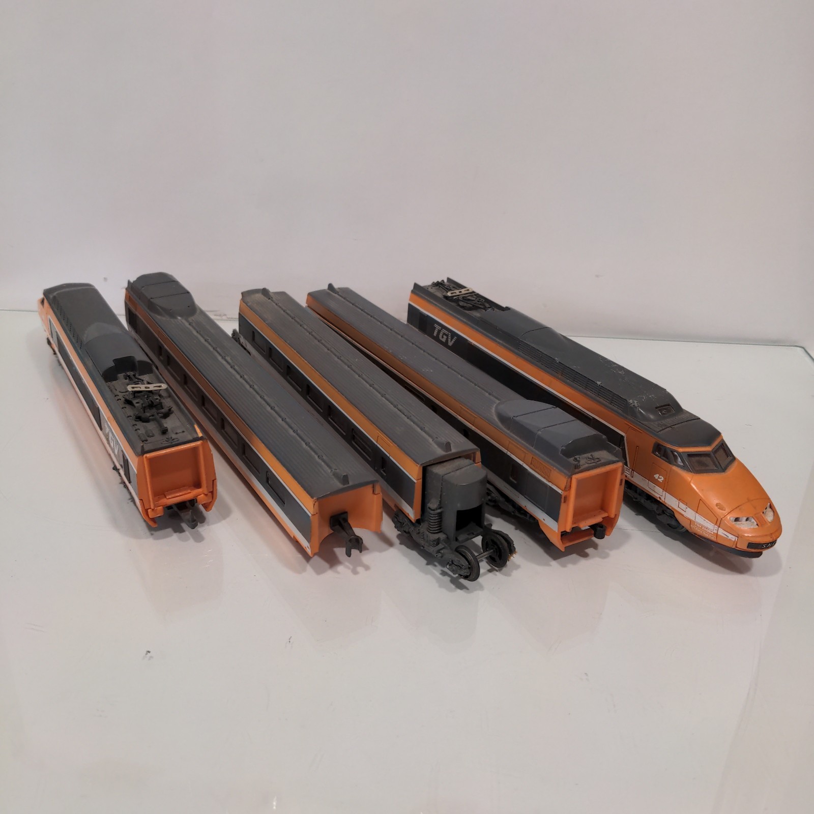 Jouef HO TGV Train Set 5 Pieces Made in France Needs work