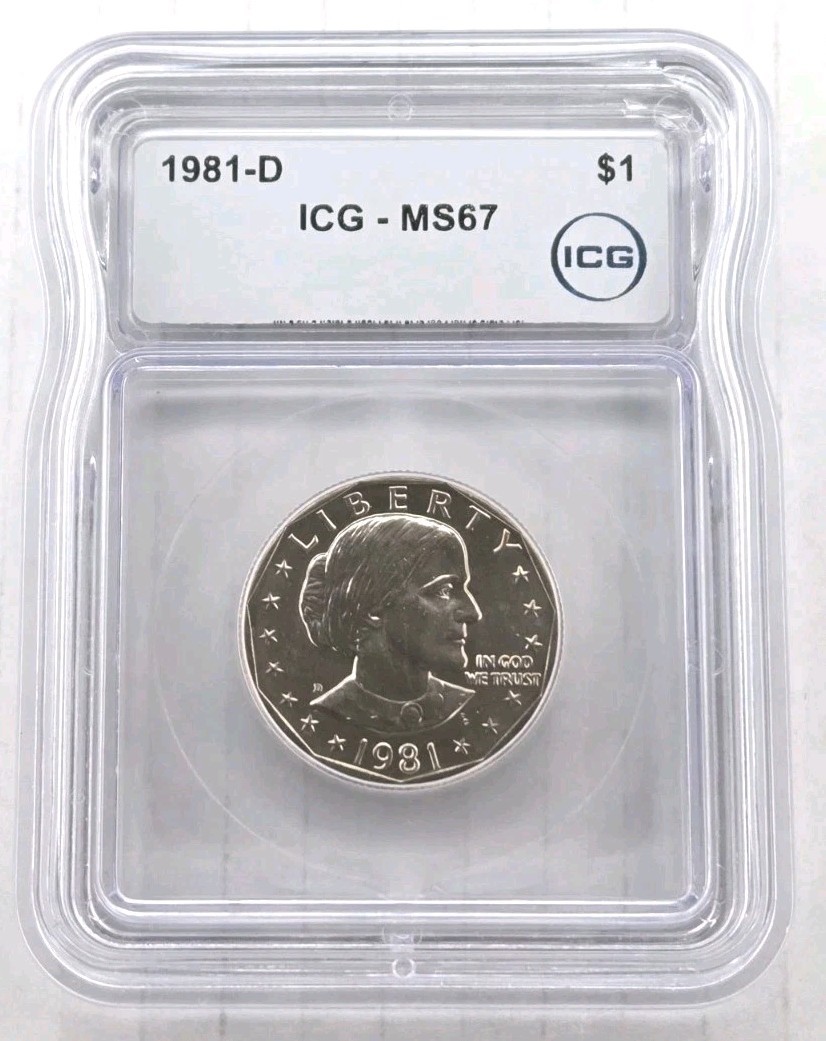 1981-D Susan B. Anthony One Dollar Coin MS 67 High Grade Key Date GEM