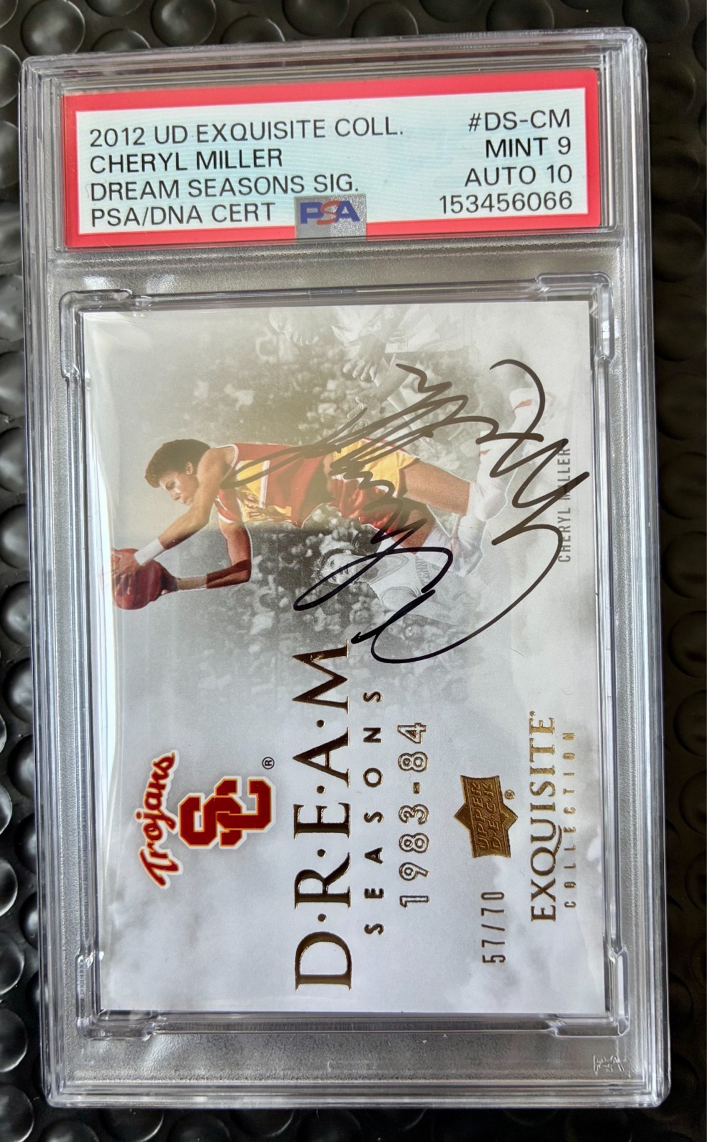 2012 Exquisite Collection CHERYL MILLER 1983-1984 AUTO Autograph USC PSA 9 10