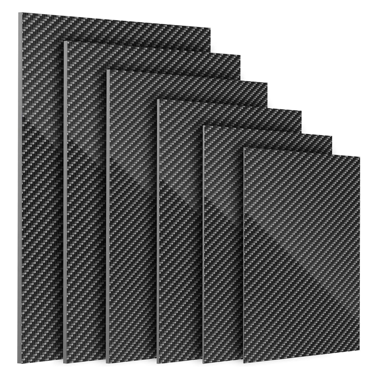 Kalolary Carbon Fiber Sheet 250 X 100 X 1 MM, 3K Real Carbon Fiber Board Plate C Kalolary Carbon Fiber Sheet 250 X 100 X 1 MM, 3K Real Carbon Fiber Board Plate C