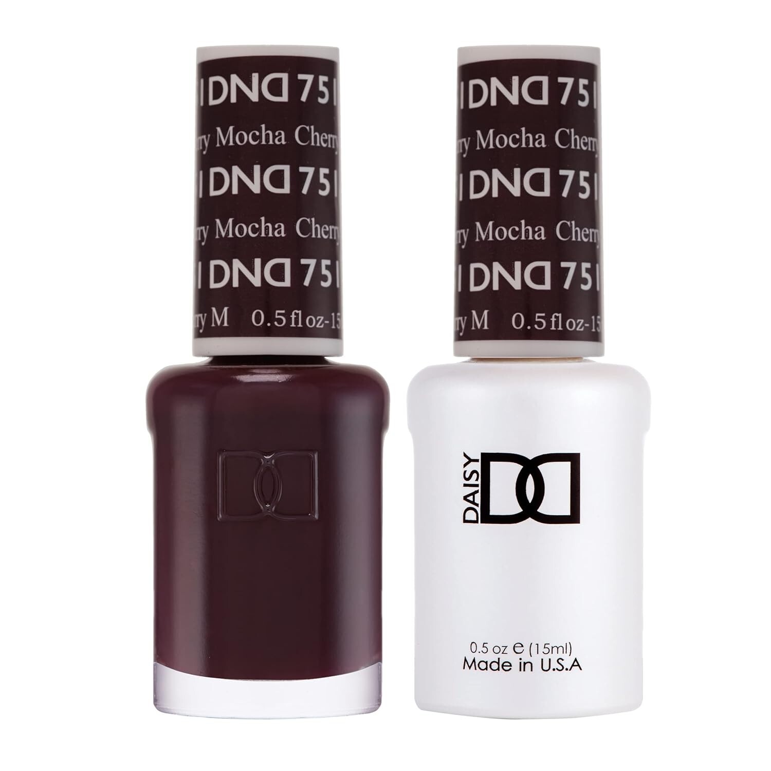 DND GEL POLISH AND NAIL POLISH SET -CHERRY MOCHA 751