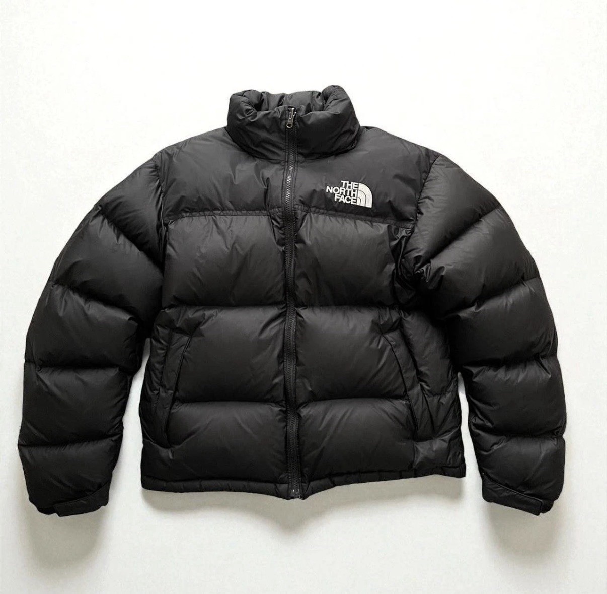 The North Face Men’s S,M,L,XL Black 700 Puffer Jacket Full Zip Nylon Logo