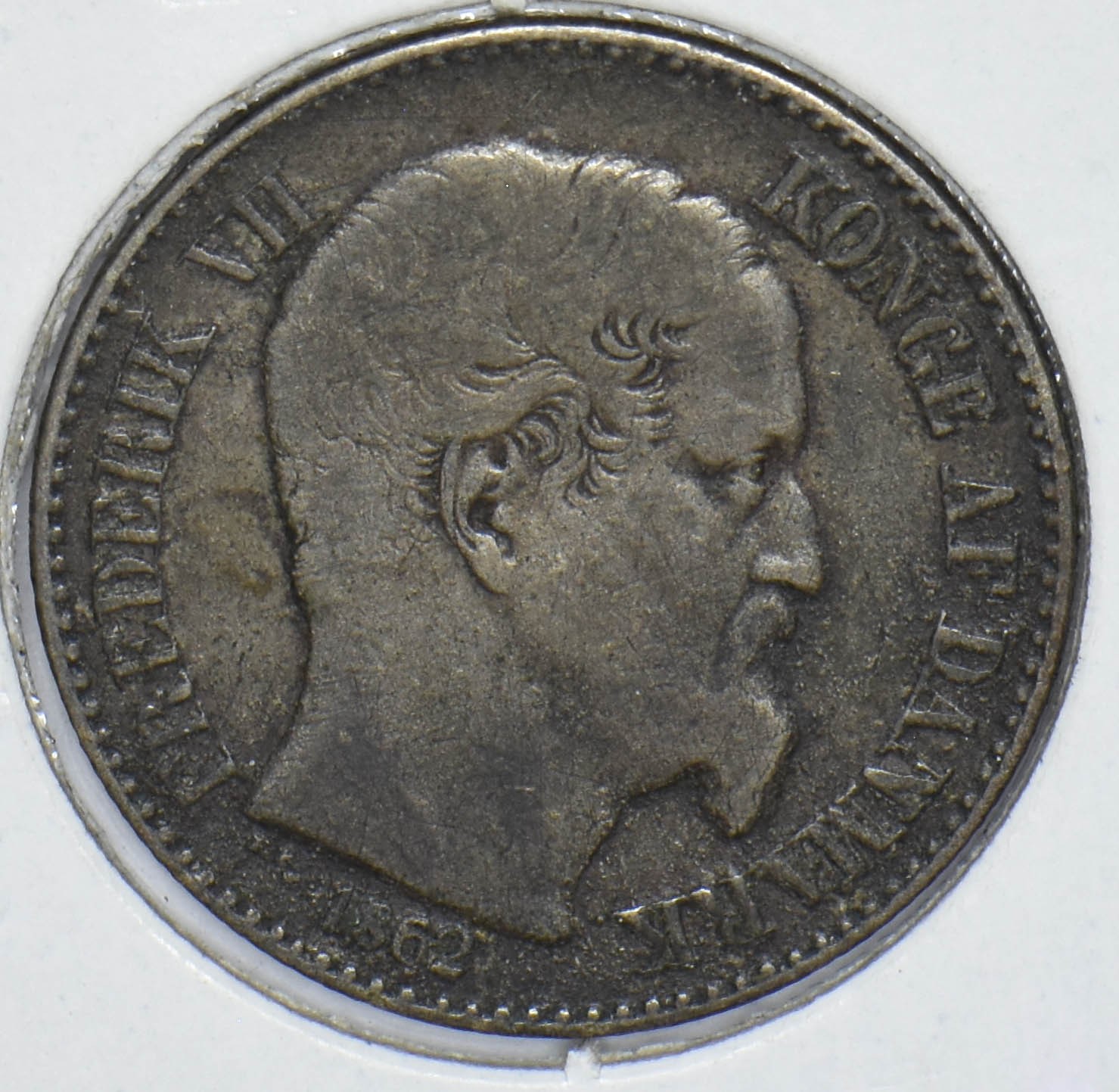 Danish West Indies 1862 Fredrick VII 10 Cents Silver 290968 combine shipping