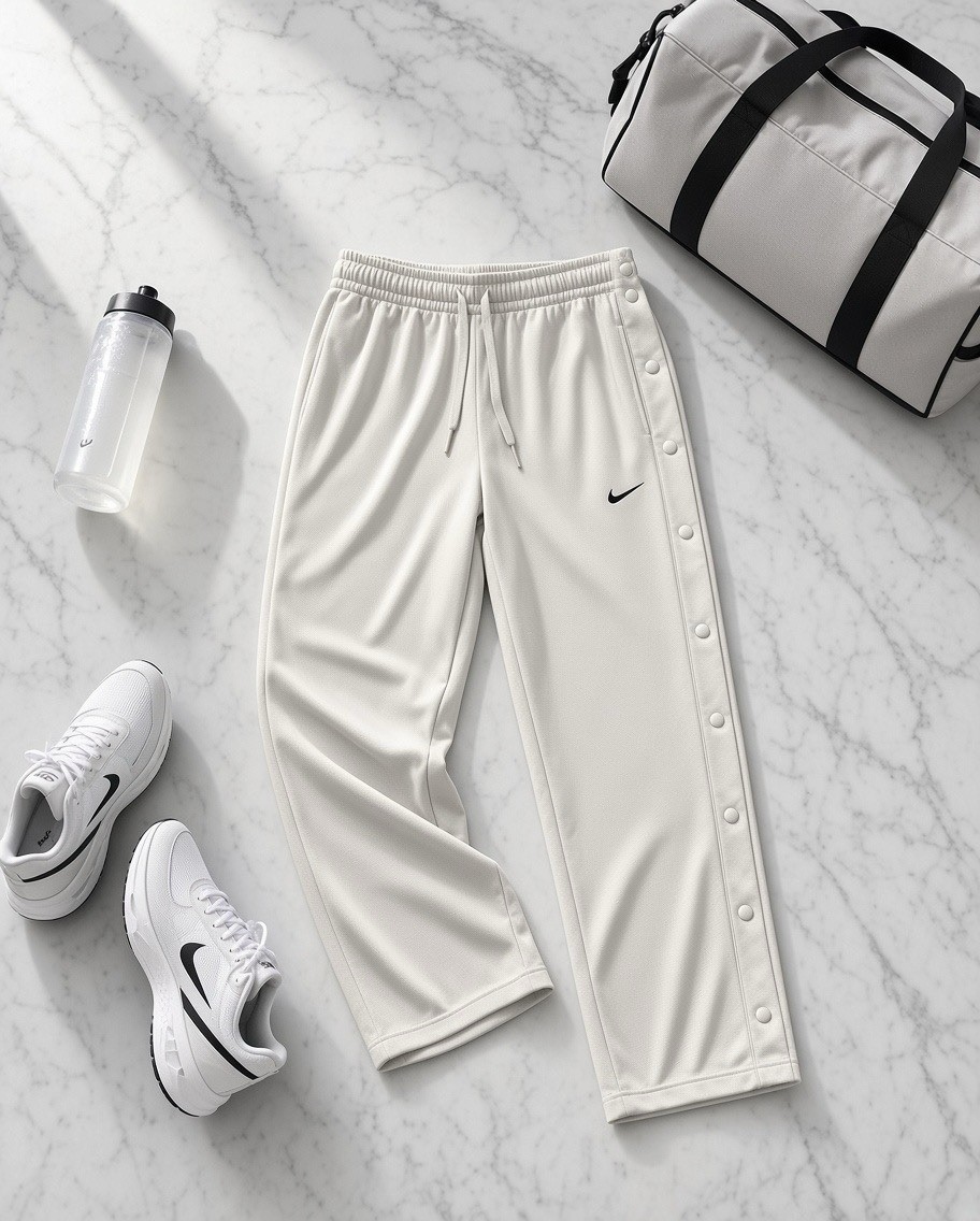 Nike Tearaway Track Pants Women’s S White Drawstring Elastic Waist 32x28 Nike Tearaway Track Pants Women’s S White Drawstring Elastic Waist 32x28
