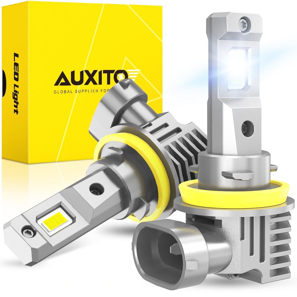 AUXITO 2pcs H11/H8 LED Headlight High Low Bulbs Beam White M6 Series EOOH