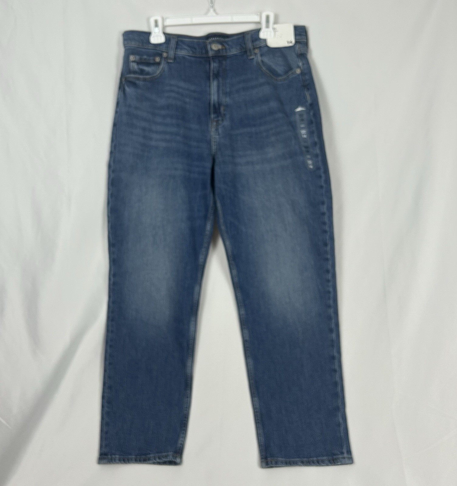 Aeropostale Mom Jean Stretch Size 14 Medium Light Wash Brand New