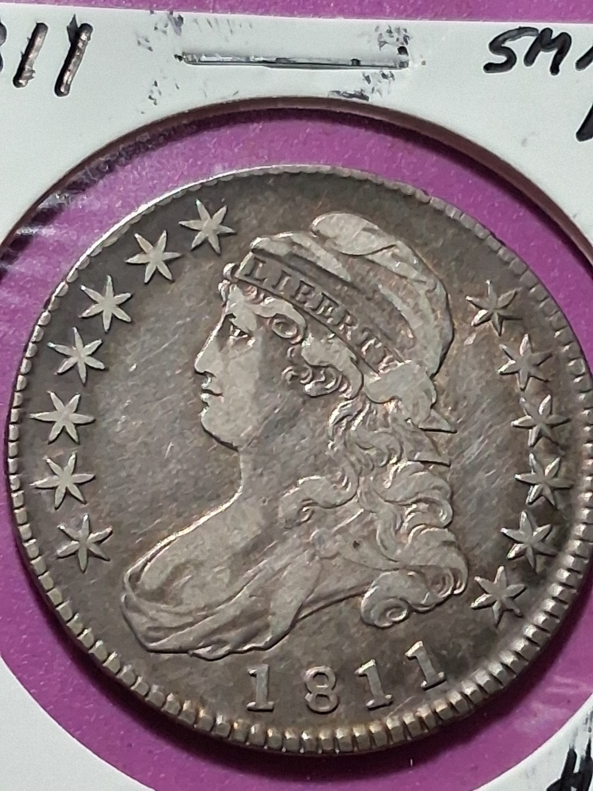 1811 CAPPED BUST HALF DOLLAR. XF CONDITION ( CLASP SHOWS) 1811 CAPPED BUST HALF DOLLAR. XF CONDITION ( CLASP SHOWS)