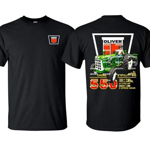 Classic Oliver Tractor 550 T-Shirt Vintage Farm Wear Unisex Short Sleeve