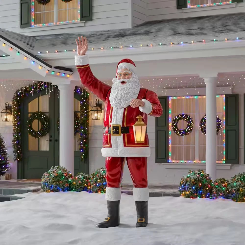Home Depot Accents 8.5 FT Giant-Sized LED Towering Santa NIB RARE NEW IN BOX