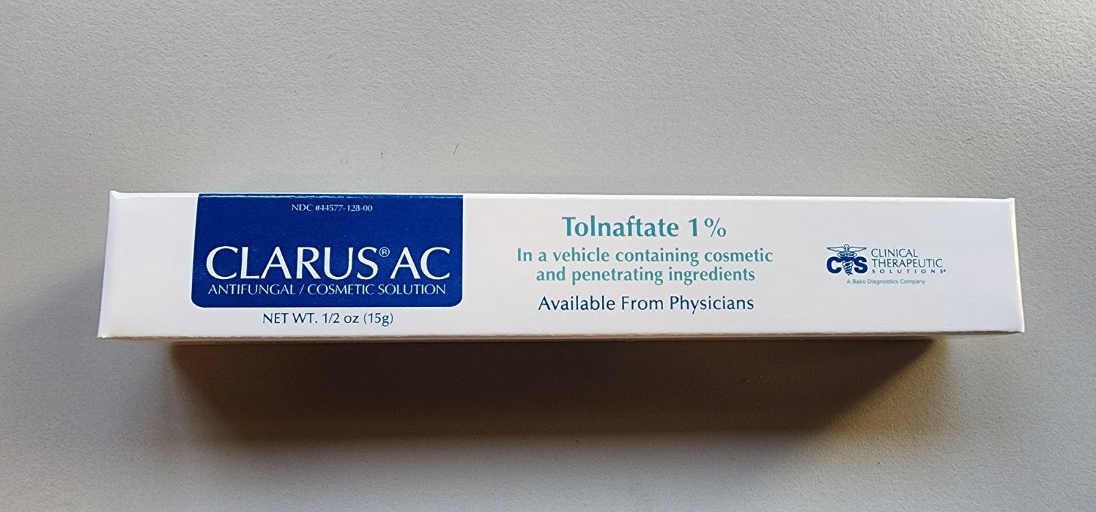 Clarus AC Antifungal Cosmetic Solution, expires: 10/2028  