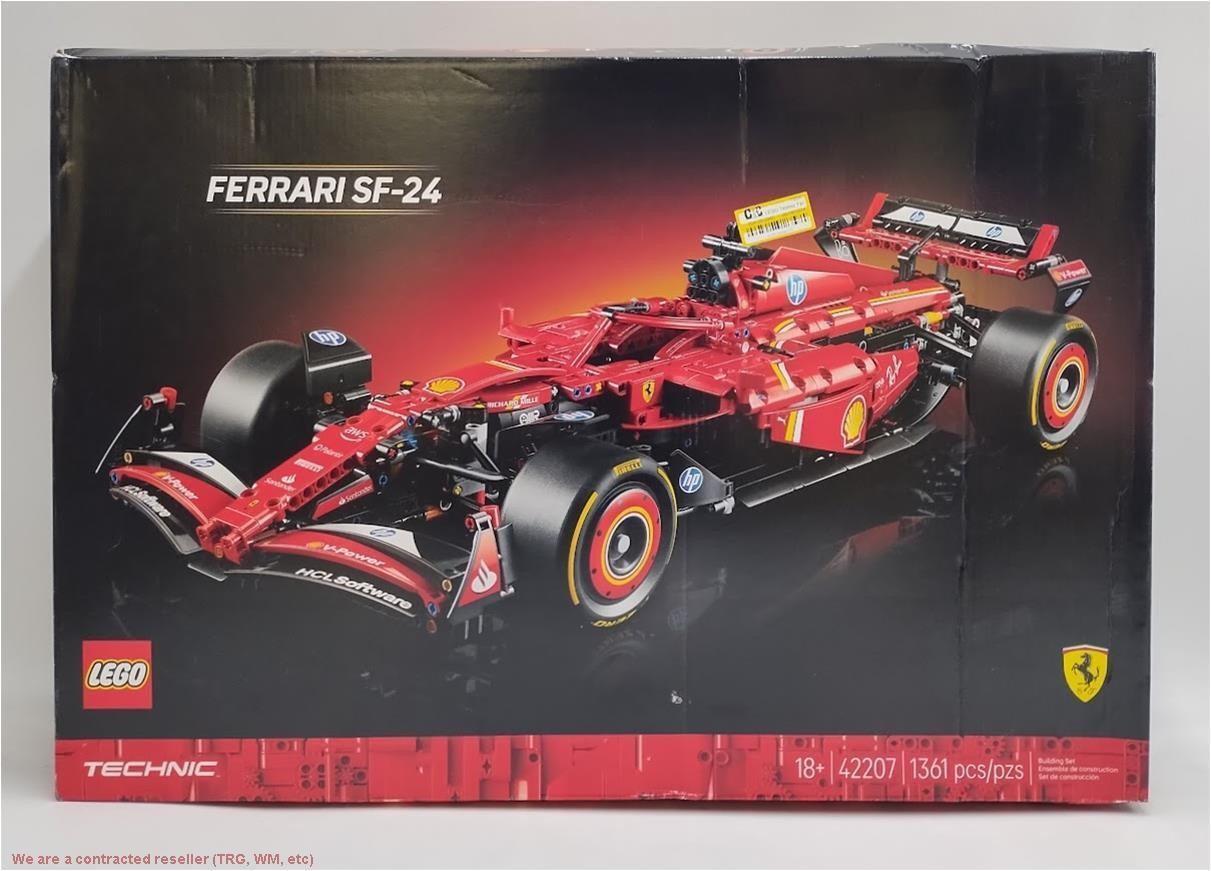 LEGO Technic Ferrari SF-24 F1 Car Model Kit for Adult F1 Fans 42207 SEE DETAILS