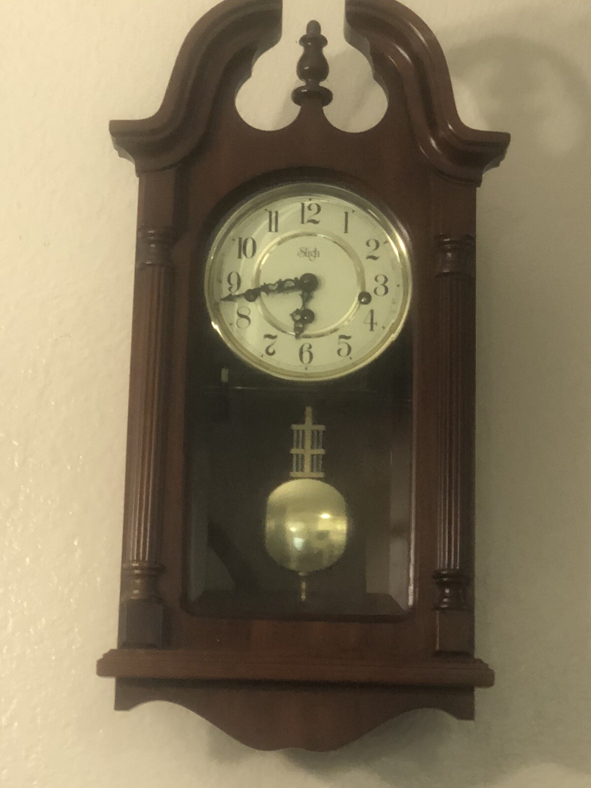 Antique Sligh Hanging Clock 
