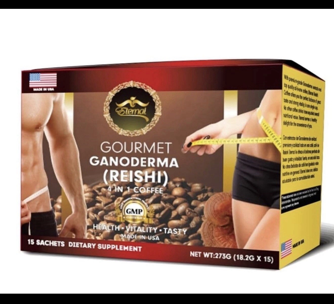 Cafe Con Ganoderma Reishi 4 En 1 / Eternal Spirit Beauty 15 Sobres (USA SELLER) Cafe Con Ganoderma Reishi 4 En 1 / Eternal Spirit Beauty 15 Sobres (USA SELLER)
