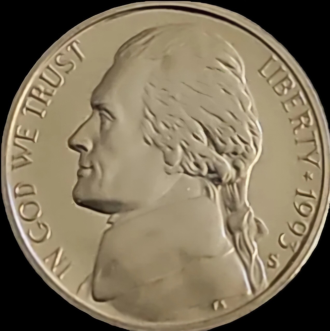 1993-S Jefferson Nickel PROOF Beautiful Cameo Coin with 6FS ( 6 Full Steps ) 1993-S Jefferson Nickel PROOF Beautiful Cameo Coin with 6FS ( 6 Full Steps )