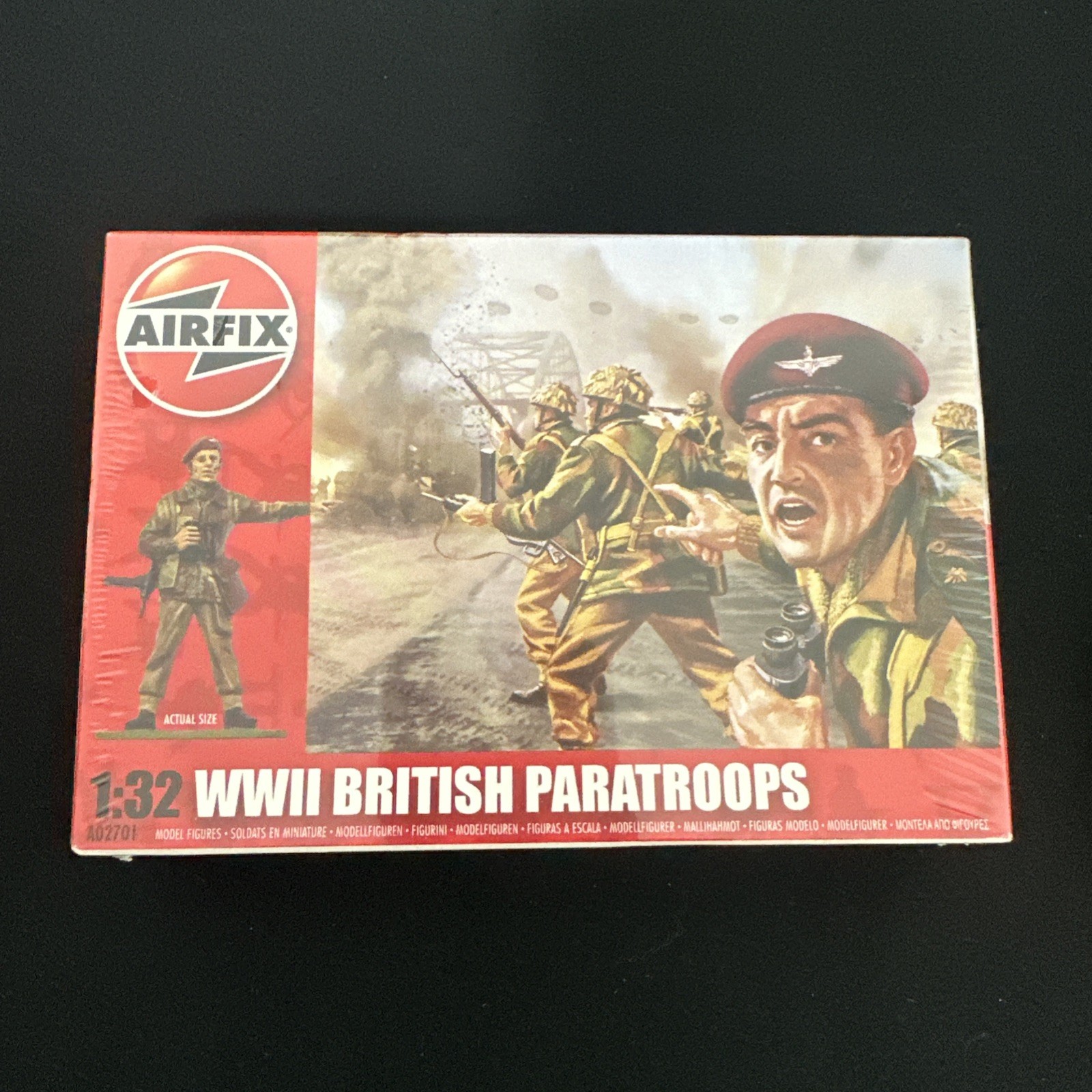 AIRFIX Toy Soldiers Boxed British Paratroops 1/32 Scale WW2 Models AIRFIX Toy Soldiers Boxed British Paratroops 1/32 Scale WW2 Models