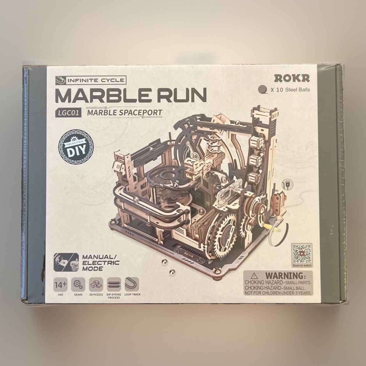 ROKR Marble Run { LGC01 } Marble Spaceport • Infinite Cycle • NEW •