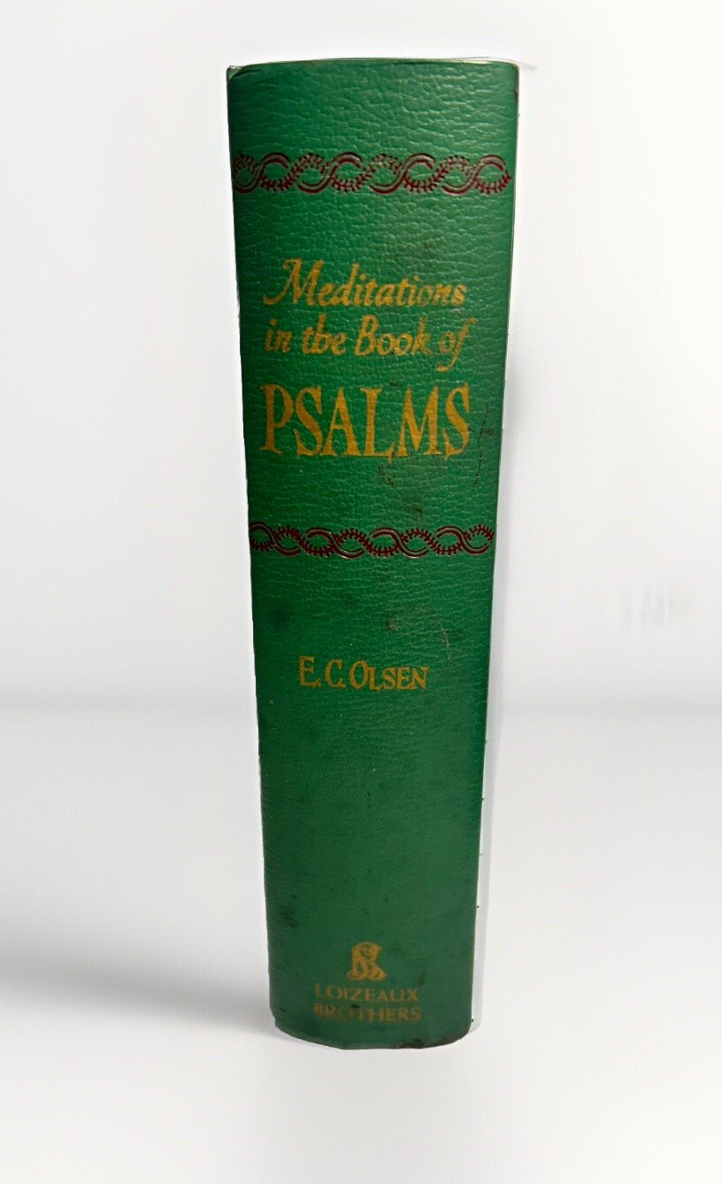 Meditations In The Book Of Psalms By Erling C. Olson Rare Christian Books 1975