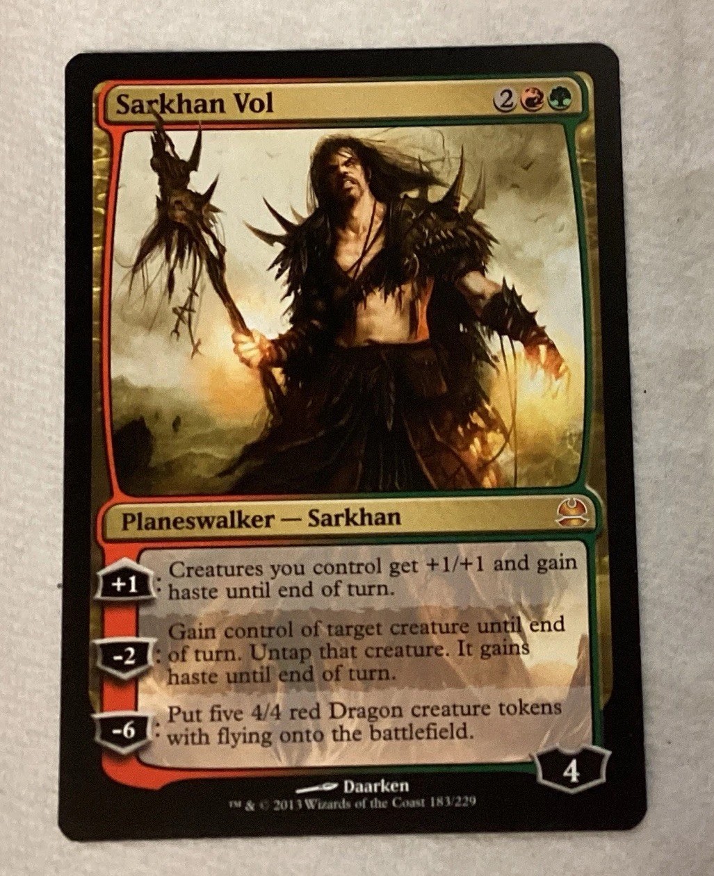 Wizards of the Coast Sarkhan Vol Magic 2013 183/229 Mythic Regular EN RG Wizards of the Coast Sarkhan Vol Magic 2013 183/229 Mythic Regular EN RG
