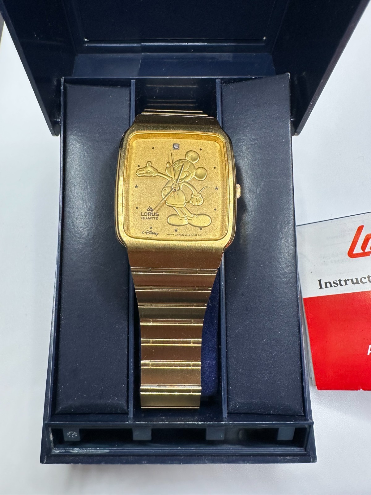 Vintage Lorus Seiko Disney Mickey Mouse Tank Watch NIB Vintage Lorus Seiko Disney Mickey Mouse Tank Watch NIB