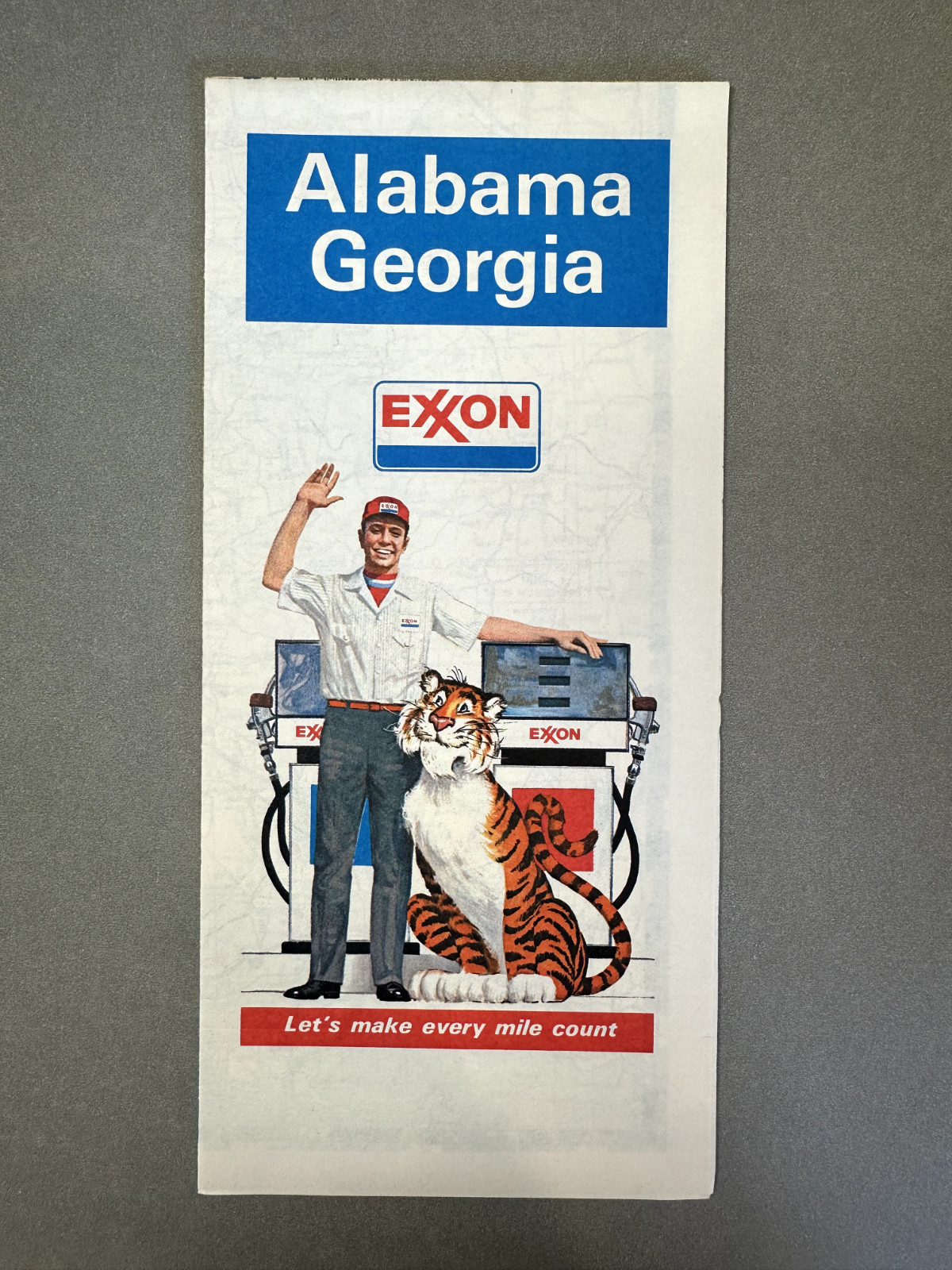 NOS Vintage EXXON ROAD MAP 1970s 1980s PICK YOUR STATE Region Gas Oil Station