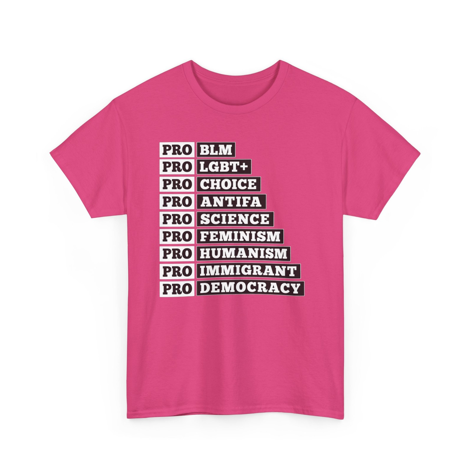 Pro BLM LGBT+ Choice Antifa Statement Tee Political Activism Shirt Liberal Tops