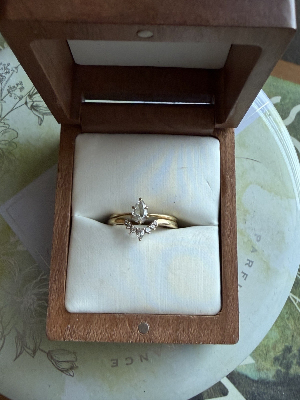 Pear Wedding Ring Set Brilliant Earth