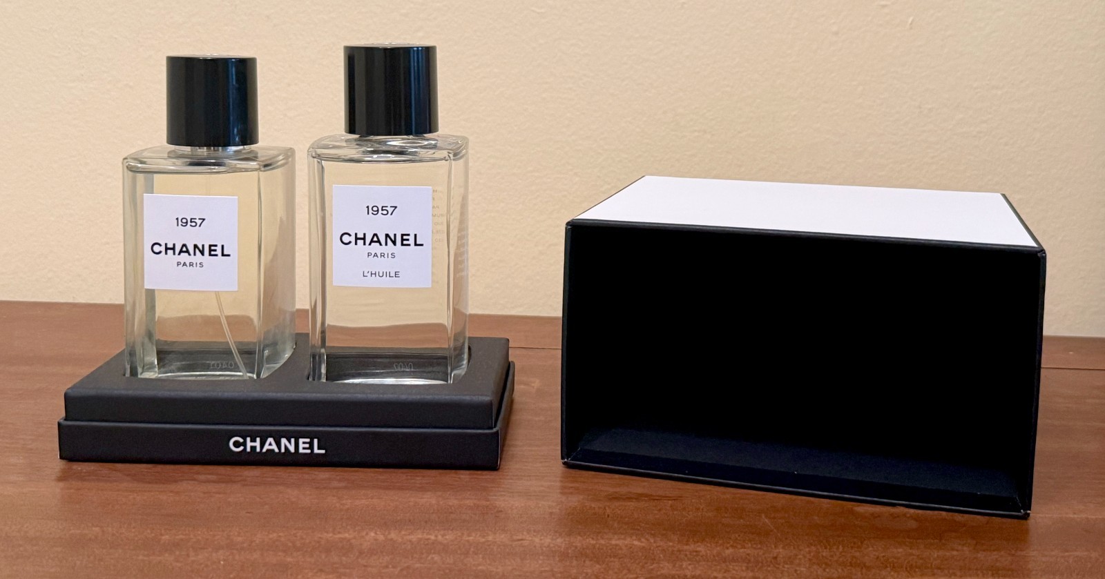 CHANEL 1957 Les Exclusifs Eau de Parfum 6.8 oz and Scented Body Oil 8.4 oz Set