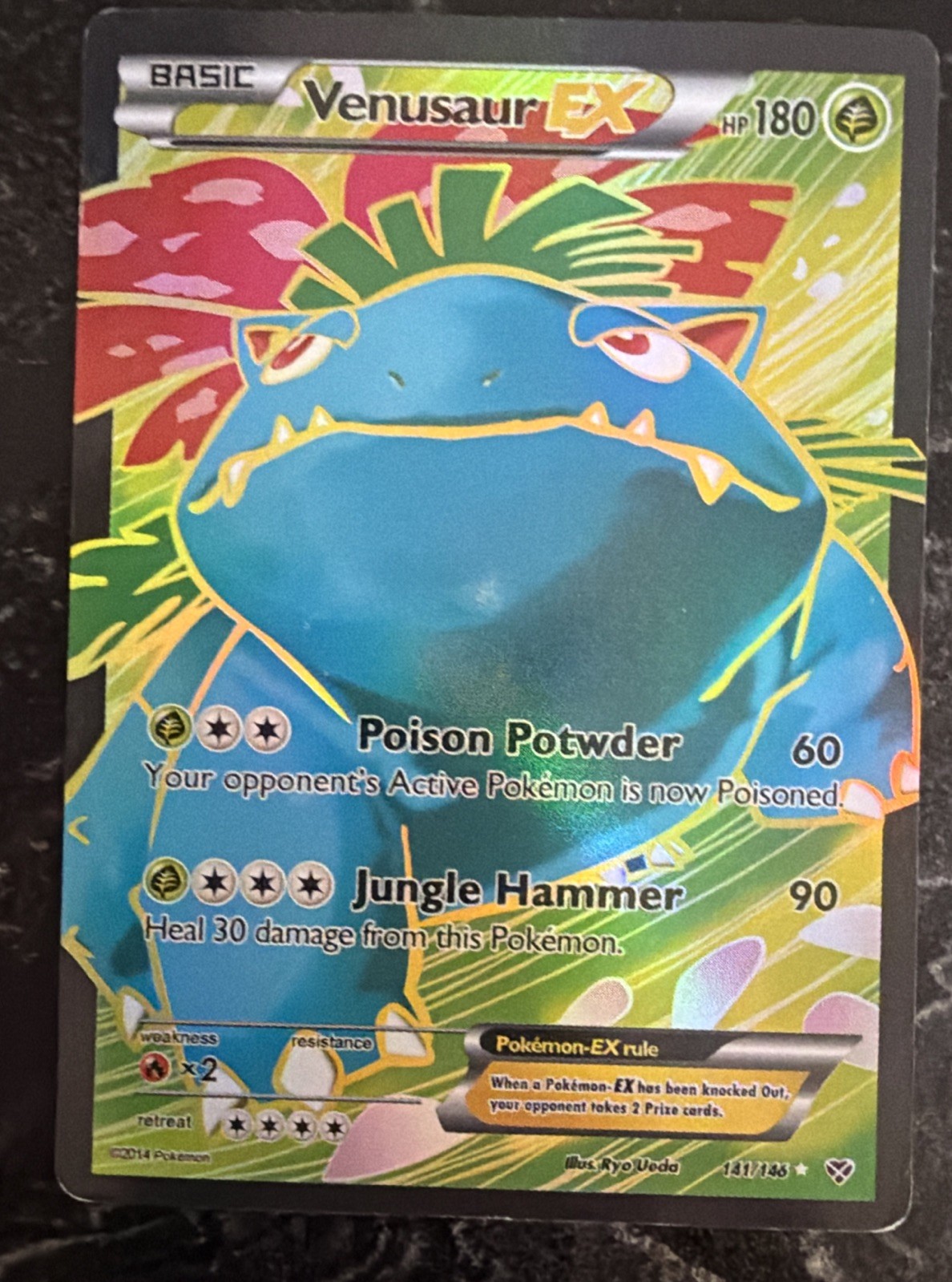 Pokémon 2014 Venusaur 141/146 XY Holo Foil - LP Basic (#76) Pokémon 2014 Venusaur 141/146 XY Holo Foil - LP Basic (#76)