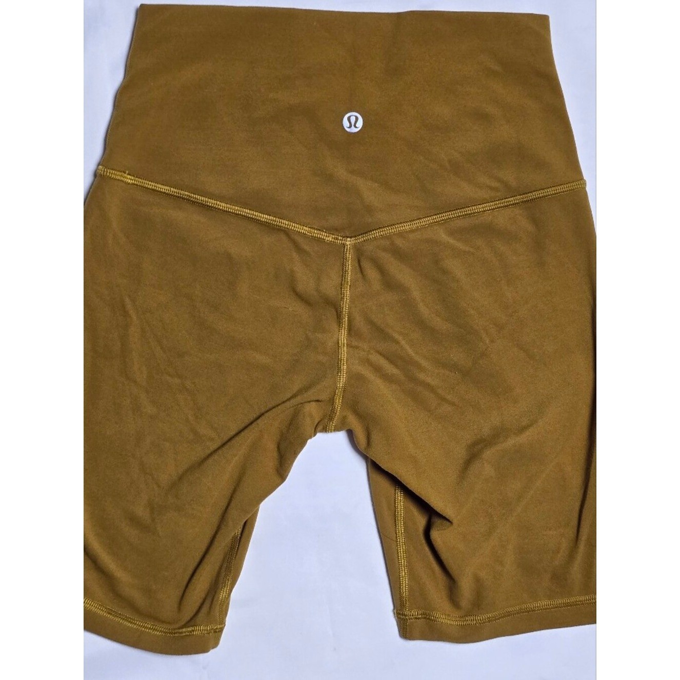 Lululemon Align High-Rise Workout Gym Shorts Gold Spice Size 4 LW7BTKS
