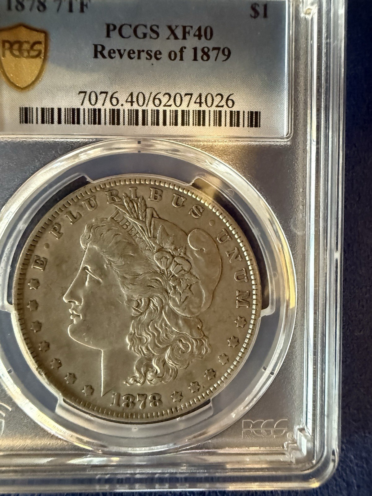 1878 7TF Rev of 79 $1 Morgan Silver Dollar PCGS XF40 🍒🍒🍒🍒❤️❤️❤️