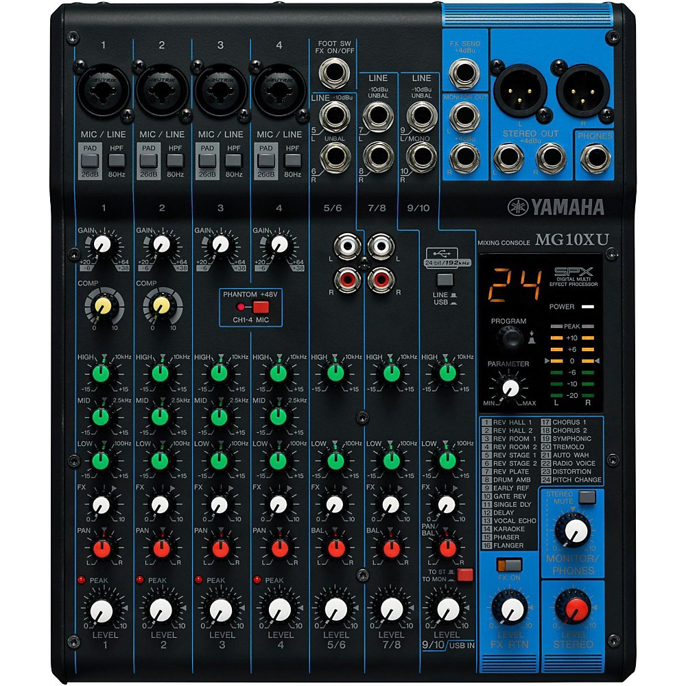 Yamaha MG10XU 10Channel Mixer With Effects